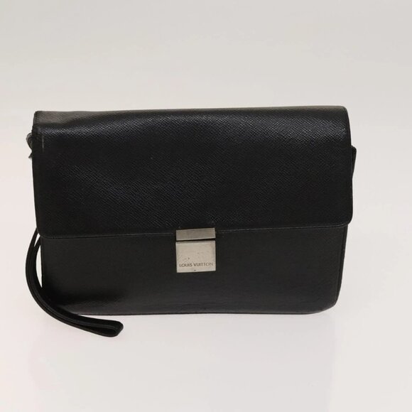 LOUIS VUITTON Taiga Clutch Bag 2Set Epicea Ardoise LV Auth bs24559 - Picture 2 of 12